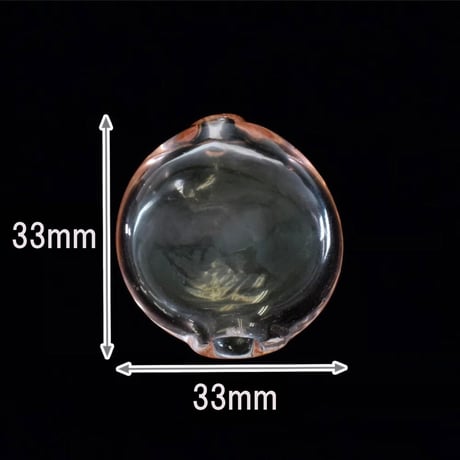 【ベネチアン】　カテリーナ　中空クリア　約33ｍｍ
