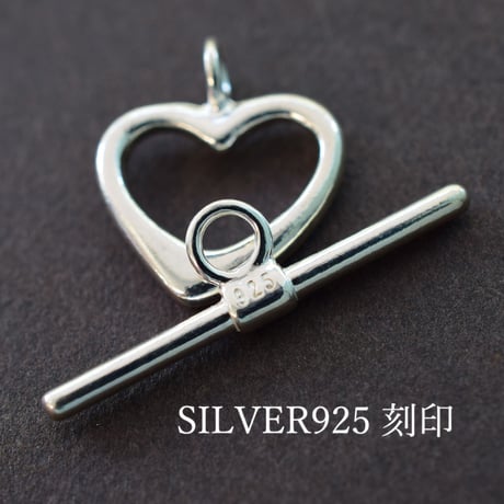 シルバー925 ハートマンテル12mm【3セット】