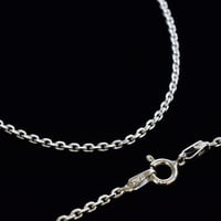 SILVER925　アズキ4面カットチェーンネックレス【40㎝】