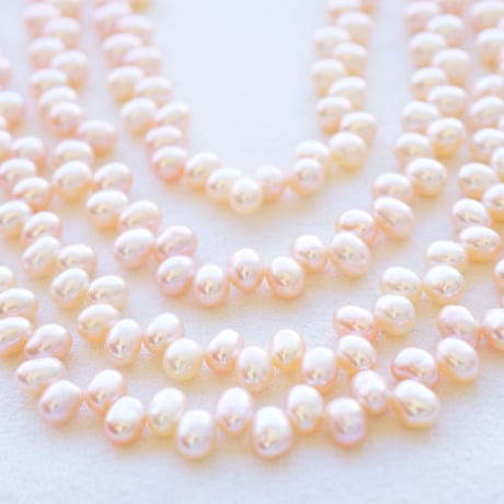 淡水パール オレンジ ドロップ 4.5～5mm