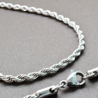 ステンレスチェーン No.1　約60cm【3本セット】