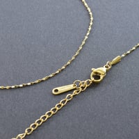 ステンレスチェーン№20（ゴールドメッキ）41～46cm　【3本セット】