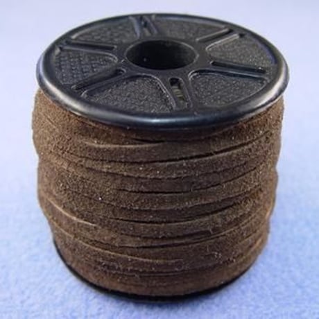 【山羊革スエード紐】3mm×約25m巻（ナチュラル／ライム／ターコイズ）