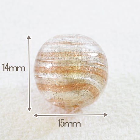 【ベネチアン】  ラウンド　シルバー　約14mm