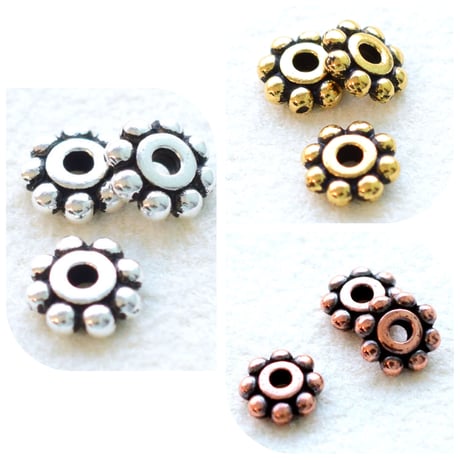 【全３色】ロンデル 6×2mm　No.4007　20個