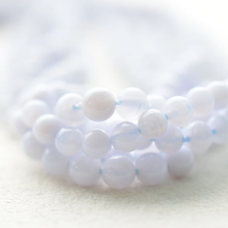 ブルーレースアゲート 4mm A (丸玉)