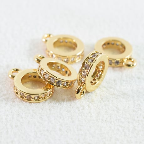 ジルコニア　カン付リング(中)7.5×2mm　5個