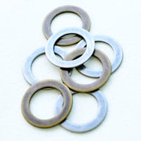 【全２色】メタルドーナツプレート21mm　(穴なし)・10個