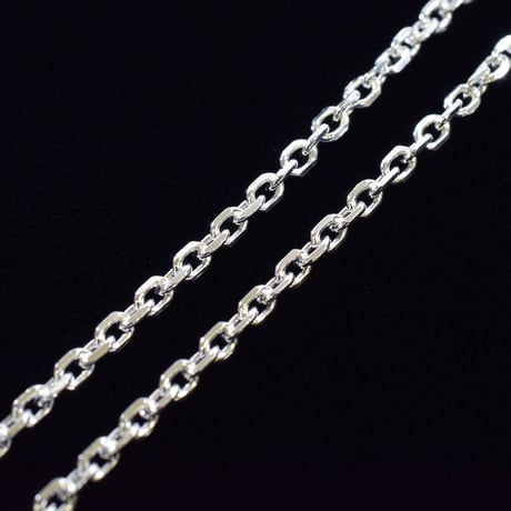 SILVER925　アズキチェーンネックレス【60㎝】