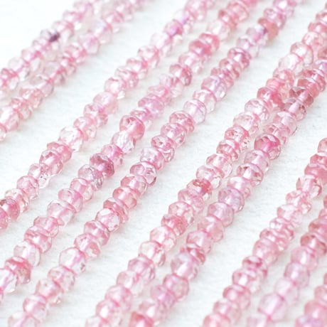 ピンクアメジスト ロンデルカット3×2mm