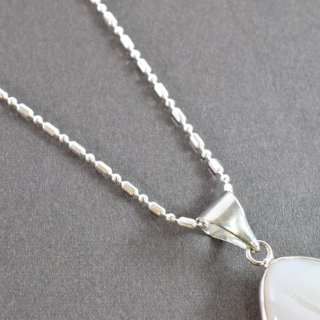 Silver925 引き輪付 カットビーズチェーン 1.4mm幅 45cm
