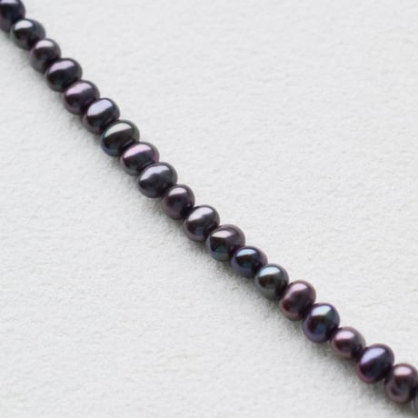 淡水パール ブラック エッグ 3.5～4mm