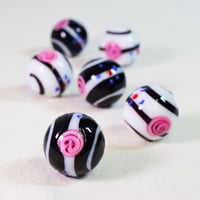 【ベネチアン】 トンド  12mm 花柄
