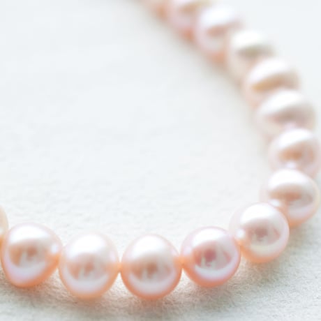 淡水パール ピンク エッグ 7〜7.5mm