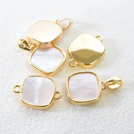 白蝶貝チャーム　スクエア　１個