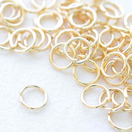 【全２色】丸カン6mm　8g (約108個)