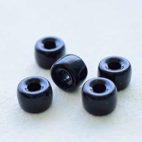 【全９色】チェコ製 ガラス  (大) ８×６mm オパックカラー(不透明)３０個