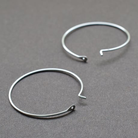 シルバー925 フープピアス30mm【3ペア】