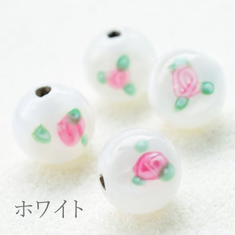 【全６色】チェコ製 ランプビーズ モネ ８mm　５個