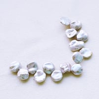 淡水パール  ケシ シルバーグレー  10～12ｍｍ  10cm
