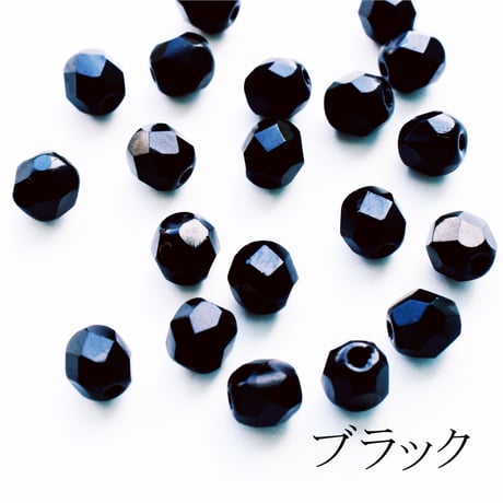 【全10色】チェコビーズ カット 5mm ガラスビーズ 100個入