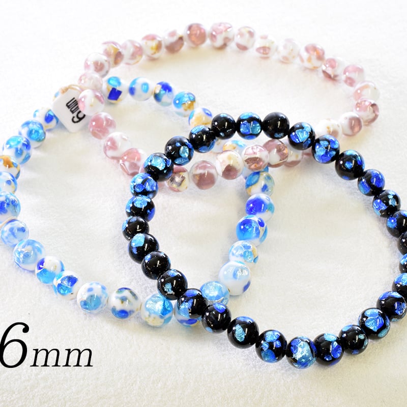 ホタルガラス(琉球ガラス) 6mm | beads lot ホタルガラス(琉球ガラス) 6mm | beads lot