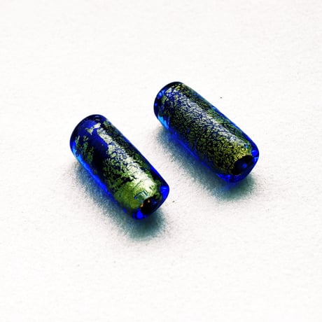 ベネチアン 円筒 10.5×25mm Gフォイル 1個"