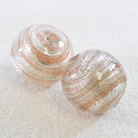 【ベネチアン】  ラウンド　シルバー　約14mm