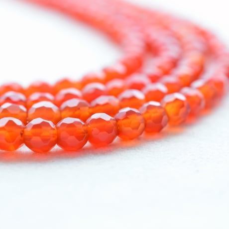 レッドアゲート　ファセットカット6mm