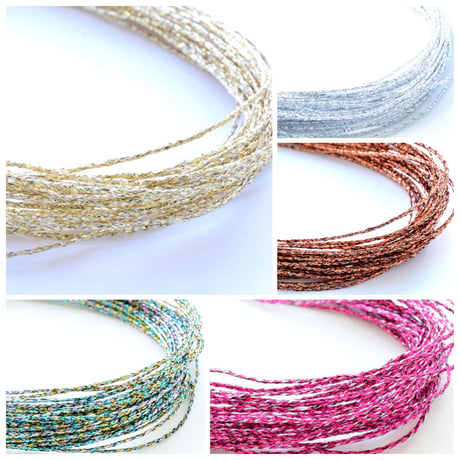 【全５色】ラメヒモ 0.5mm×10m