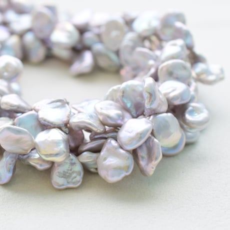 淡水パール シルバーグレー ケシタイプ 10～15mm