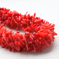 ナチュラルサンゴ チップ 4～6mm 赤