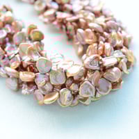 淡水パール  コパーブロンズ　ケシ  9～10mm