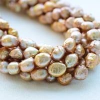 淡水パール ゴールド バロック 7～10mm