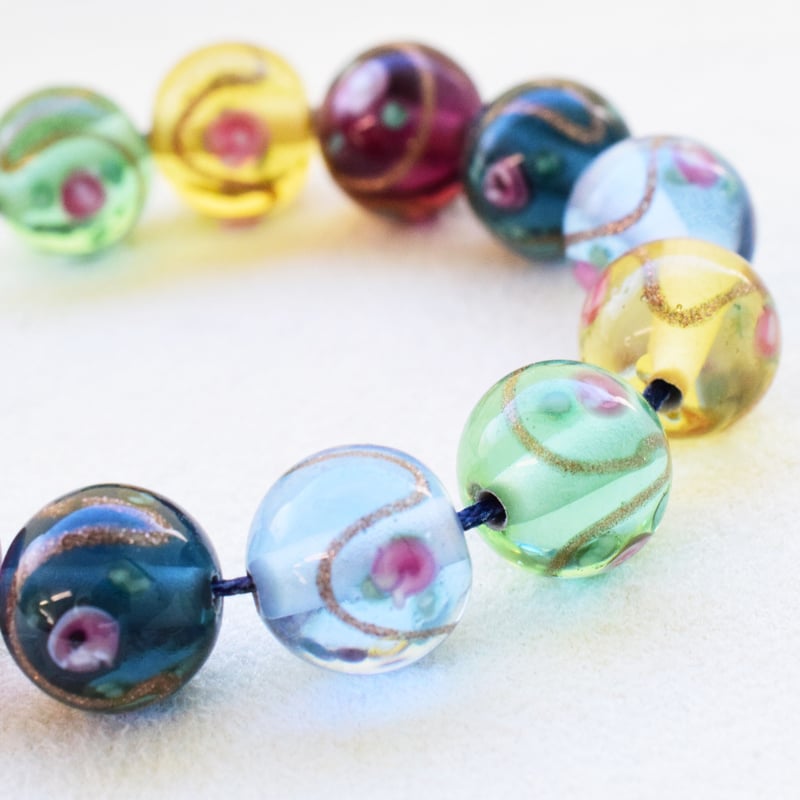 r1017 チェコ NOVOBORSKガラス r1020 Kansaiコンポート チェコ製 ガラスビーズルキノ【クリア】 10mm 5個 | beads lot