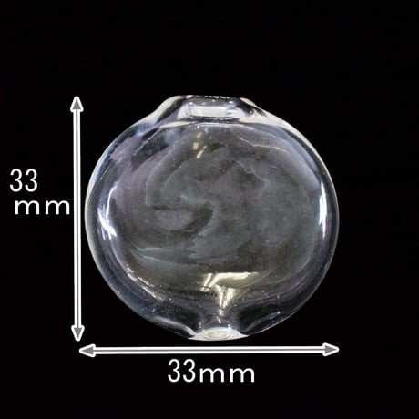 【ベネチアン】　カテリーナ　中空クリア　約33ｍｍ