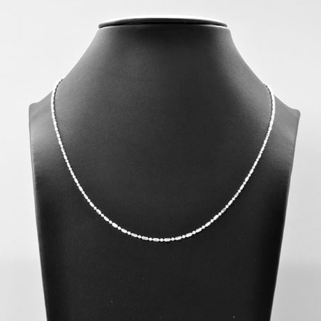 Silver925 引き輪付 カットビーズチェーン 1.4mm幅 45cm