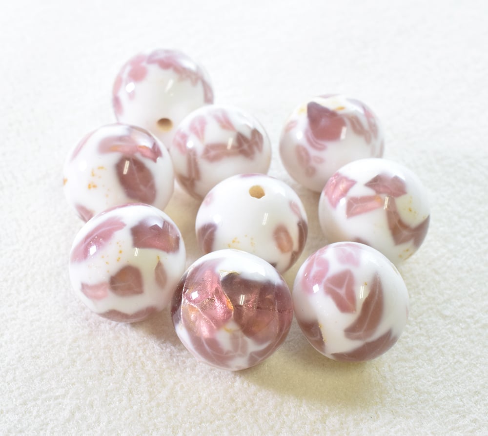ホタルガラス（琉球ガラス） 12mm | beads lot