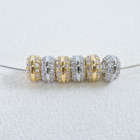 ミル打ちジルコニア　カン付きリング 8×４mm 3個