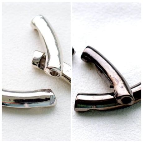 【全２色】メタルチューブ・チョーカー用プレーン　５個