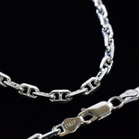SILVER925　ロロマリーナチェーンネックレス (ワイド)【50㎝】