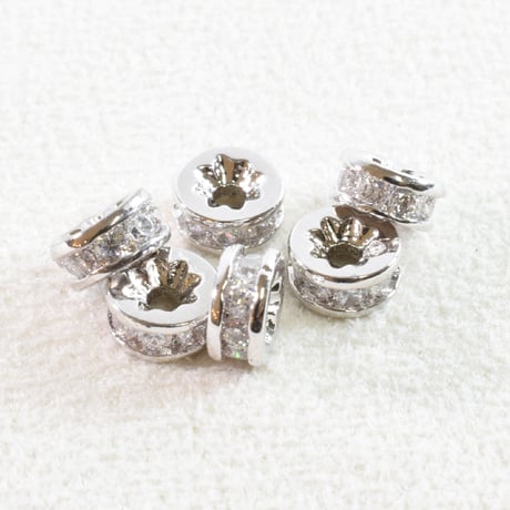 ミル打ちジルコニア　ロンデル6mm　6個