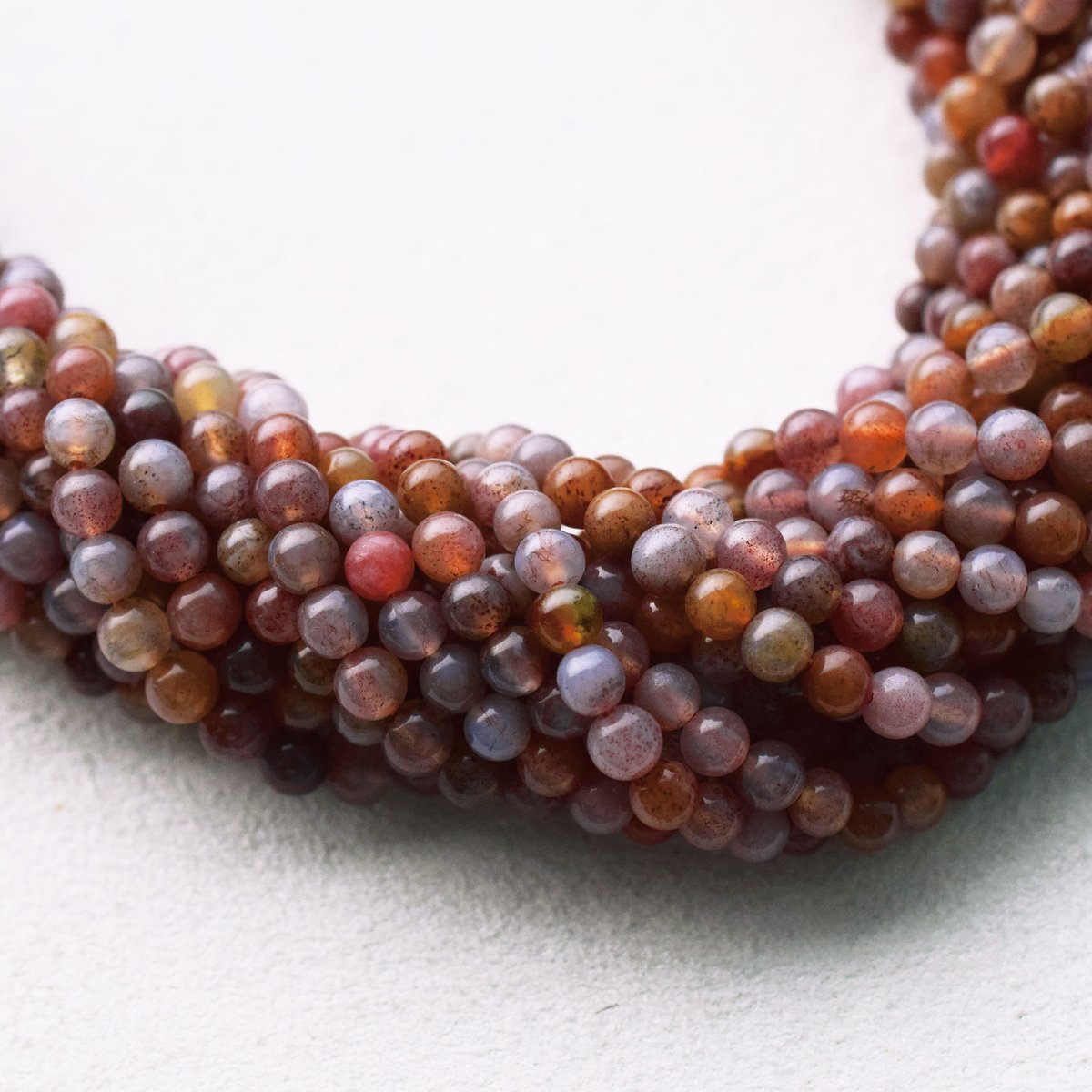 レッドモスアゲート 4mm (丸玉) | beads lot