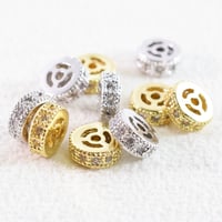 ミル打ちジルコニア　ロンデル6.5×2.5mm　6個