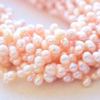 淡水パール オレンジ ドロップ 4.5～5mm
