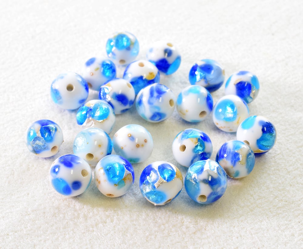 ホタルガラスおまとめ ホタルガラス（琉球ガラス） 6mm | beads lot
