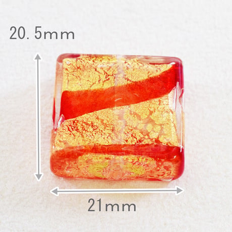 【ベネチアン】バッカリ社　スクエア　約20.5ｍｍ