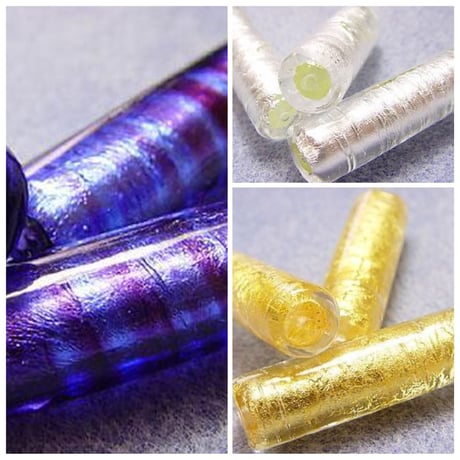 【全３色】ベネチアン 筒型 ３９×１２mm　１個"