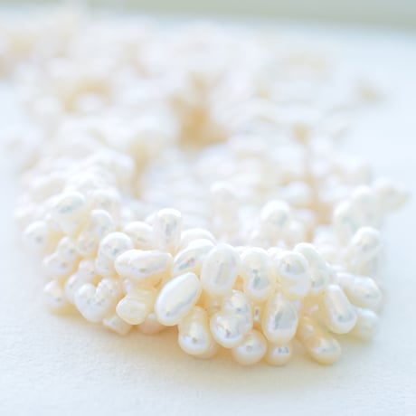淡水パール ホワイト ツインクレオパトラ 7.5～8mm