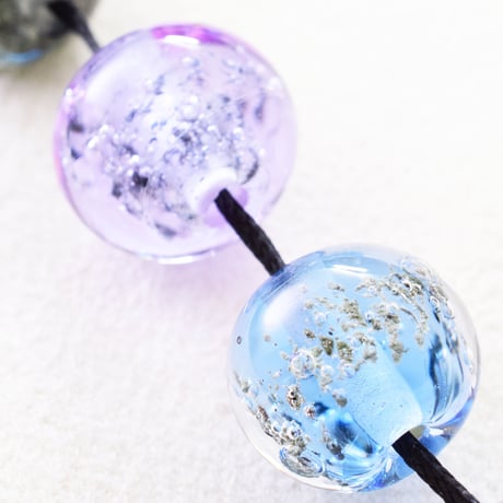 メテオグラス（隕石ガラスビーズ)  12mm　楕円型
